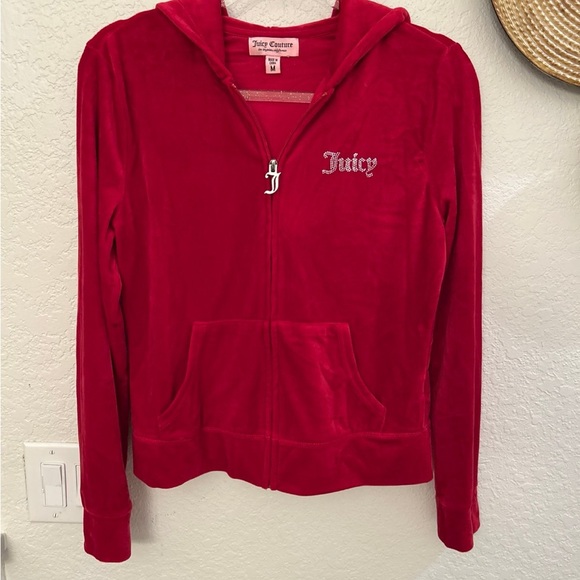 Juicy Couture Jackets & Blazers - Juicy Couture Vibrant Red Zip-Up